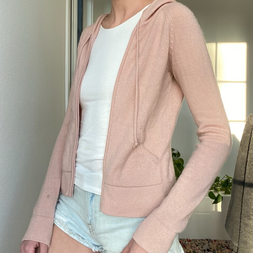 Baby Pink Cashmere Hoodie